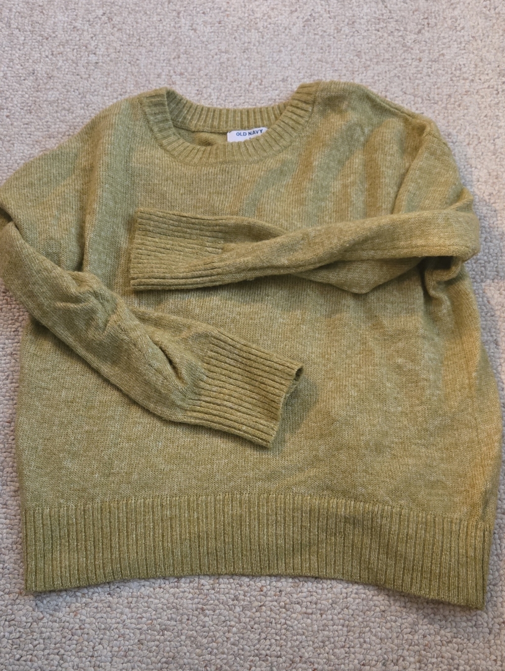 Old Navy Go-Recycled Crewneck Sweater Green Medium